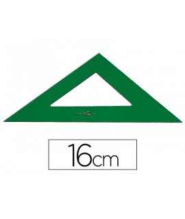 Square faber castell 16 cm green plastic