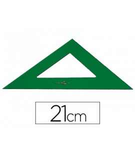 Square faber castell 21 cm green plastic