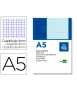 Bloc notas liderpapel cuadro 4mm a5 80 hojas 60g/m2 perforado