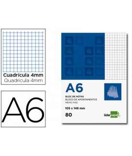Notepad liderpapel frame 4mm a6 80 sheets 60g/m2 perforated