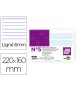 Striped liderpapel sheet nº5 160x220 mm 180g/m2 pack of 100 units