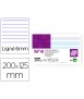Striped liderpapel sheet nº4 125x200 mm 180g/m2 pack of 100 units