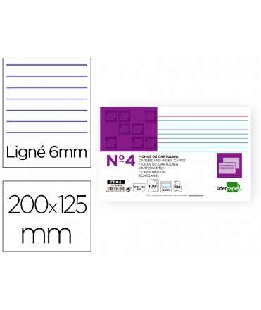 Striped liderpapel sheet nº4 125x200 mm 180g/m2 pack of 100 units