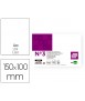 Ficha liderpapel lisa nº3 100x150mm paquete de 100 180g