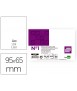 Ficha liderpapel lisa nº1 65x95mm 180gr paquete de 100 unidades