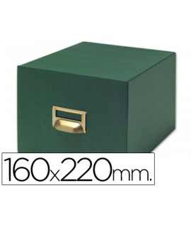 Fichero fichas tela verde 1000 fichas n.5 tamaño 160x220 mm