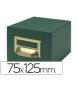 Fichero fichas tela verde 1000 fichas n.2 tamaño 75x125 mm