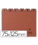 Indice fichero liderpapel carton nº2 75x125 mm