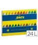 Lapices cera dacs caja de 24 unidades colores surtidos