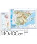 Mapa mural españa fisico/politico 140x100 cm