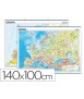 Mapa mural europa fisico/politico 140x100 cm