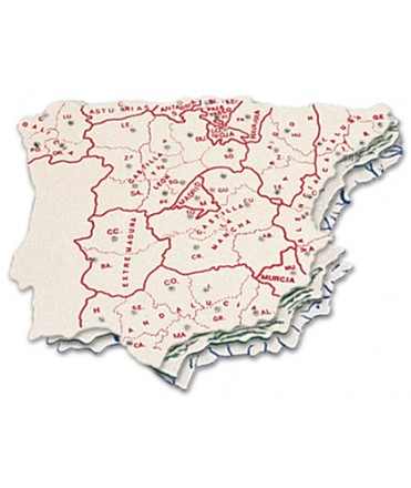 Plantilla liderpapel mapa españa plastico 15x12,5 cm bolsa de 3 unidades
