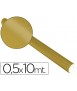 Papel metalizado oro rollo continuo de 0,5 x 10 mt
