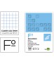 Recambio liderpapel a4 100 hojas 60gr cuadro 8mm con margen 4 taladros