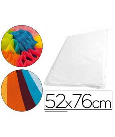 Papel seda liderpapel 52x76 cm 18 gr blanco paquete de 500 hojas