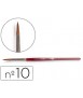 Watercolor brushes liderpapel No. 10 chrome ferrule by gummed hair