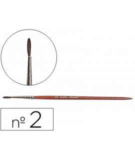 Watercolor brushes liderpapel nº2 chrome ferrule for gummed hair