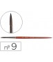 Watercolor brushes liderpapel nº 9 chrome ferrule by gummed hair