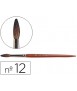 Watercolor brushes liderpapel nº 12 chrome ferrule for gummed hair