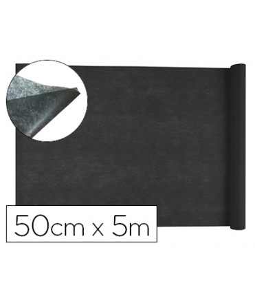 Tejido sin tejer liderpapel terileno 25 g/m2 rollo de 5 mt negro