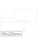 Sobre liderpapel blanco 115x225 mm solapa engomada papel offset 80 gr caja de 500 unidades