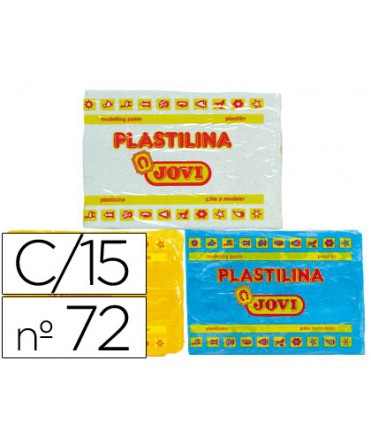 Plastilina jovi 72 tamaño grande caja de 15 unidades colores surtidos