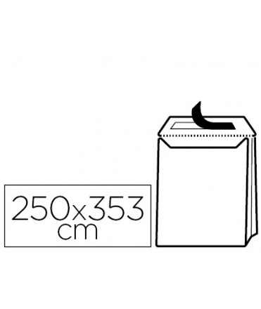 Sobre liderpapel bolsa fuelle kraft 250x353x30 mm solapa tira de silicona papel 120gr cajade 50 unidades
