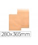 Sobre liderpapel bolsa fuelle kraft armado 280x365x50mm solapa tira de silicona papel 155 gr caja de 50 unidades