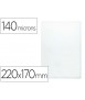 Funda portacarnet q-connect cuarto 140 micras pvc transparente 220x170mm