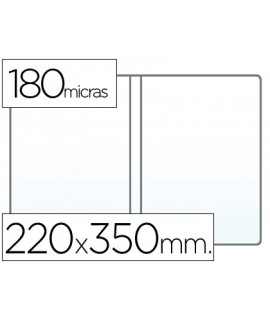 Double room document cover 180 microns transparent pvc 220x350mm