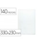 Funda portadocumento q-connect folio 140 micras pvc transparente 230x330mm