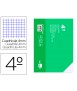 Recambio liderpapel cuarto apaisado 100 h 2tca-01 cuadro 4 mm 2 taladros con margen