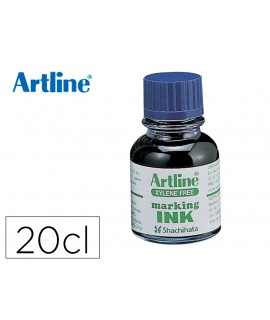 Tinta rotulador artline esk-20 azul frasco de 20 cc sin xileno
