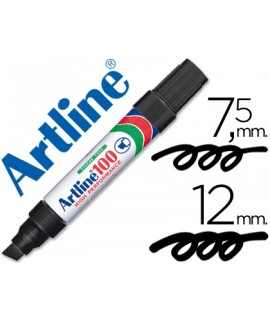 Artline marker pen permanent marker 100 black - beveled tip