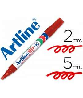 Artline marker marker permanent marker ek-90 red beveled tip 5 mm metal and glass paper