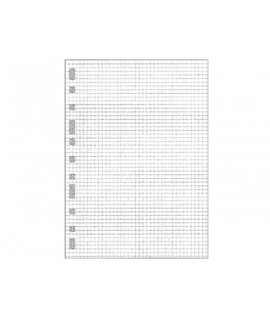 Recambio multifin 3002 cuarto natural cuadro 4 mm 50 hojas 11 taladros 215x155 mm