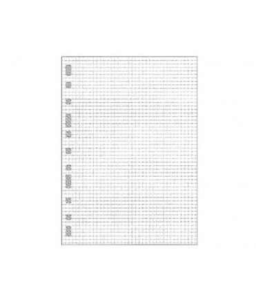 Recambio multifin 3002 cuarto natural cuadro 4 mm 50 hojas 11 taladros 215x155 mm