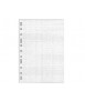 Recambio multifin 3005 folio natural cuadro 4 mm 50 hojas 16 taladros 215x310 mm