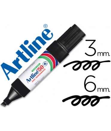 Artline marker marker permanent marker ek-50 black beveled tip 6 mm metal and glass paper