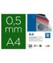 Binding cover liderpapel polypropylene a4 0.5mm opaque green pack of 100 units