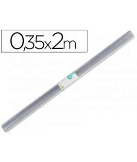 Rollo plastico forralibros 0,35x2 m liderpapel