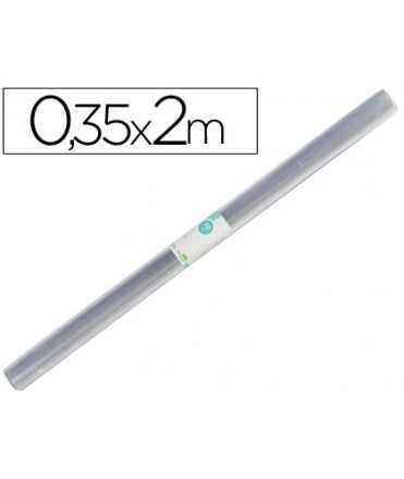 Rollo plastico forralibros 0,35x2 m liderpapel