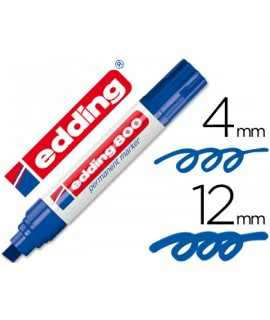 Rotulador edding marcador permanente 800 azul punta biselada 12 mm