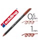 Rotulador edding punta fibra 1200 marron n.7 punta redonda 0.5 mm