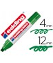 Rotulador edding marcador permanente 800 verde punta biselada 12 mm recargable