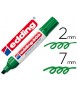 Rotulador edding marcador permanente 500 verde punta biselada 7 mm