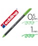 Rotulador edding punta fibra 1200 verde claro n.11 punta redonda 0.5 mm