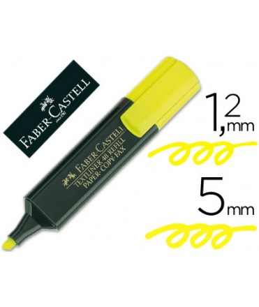Rotulador faber castell fluorescente textliner 48 amarillo
