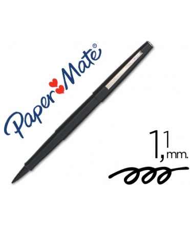 Rotulador paper mate flair original punta fibra negro