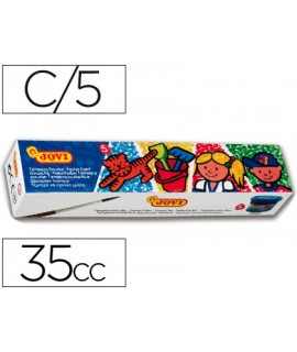 Tempera escolar jovi 35 ml caja de 5 colores surtidos